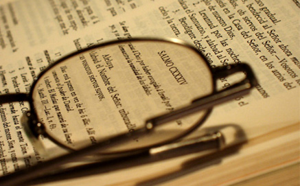 eyeglasses on paper